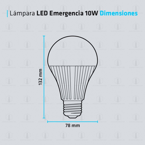 Lampara Led Emergencia 10w 3 Horas Autonomia Blanco Calido Blanco Frio Bateria 1200ma