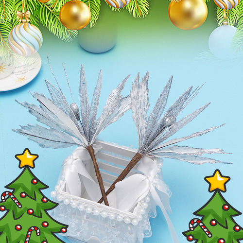 6pcs Christmas Simulation Flower Festival Christmas Tree Pro