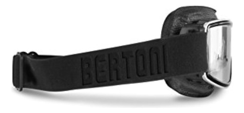 Gafas De Moto Bertoni De Piel Negra
