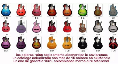 Guitarra Acustica Forro Colgador Pua Capodastro