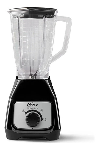 Licuadora Oster Pica Hielo Acople Metálico 1.25l Negra 550w 