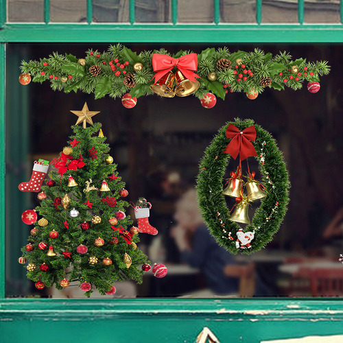 Pegatinas De Pared Navideñas Hd Para Decoración Del Hogar, L