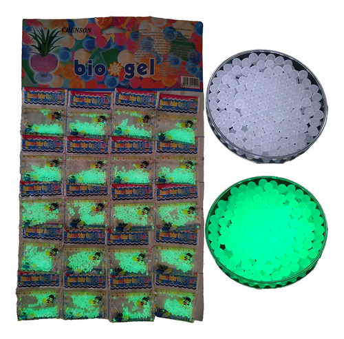 Pack 1000 Perlas Gel Biogel Hidrogel Adorno Centro De Mesa Fluorescente Neón
