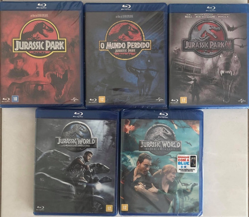 Blu Ray Colecao Jurassic Park (original Lacrado) 5 Filmes