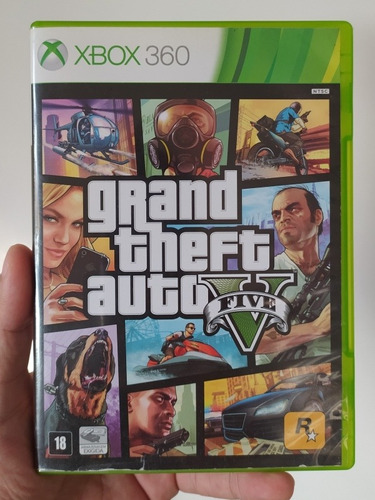 Jogo Gta 5 V Original Em Mídia Física Ntsc Xbox 360