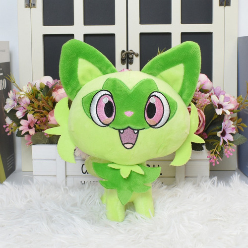 Peluche Sprigatito New Leaf Para Gatos, Animales, Regalos Pa