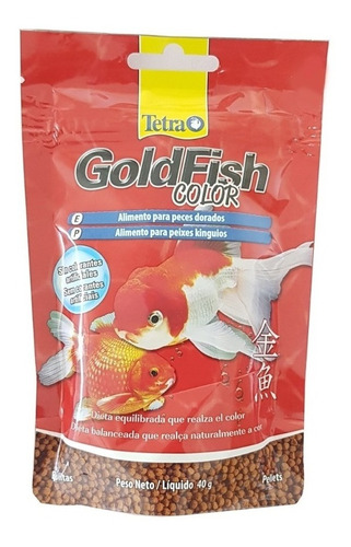 Alimento Tetra Goldfish Color 40gr Gránulado Flote Agua Fría