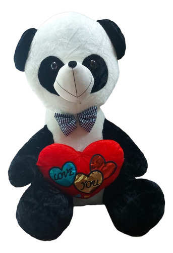 Urso Panda 120cm Pelúcia Com Coração P´/ Namorada Presente