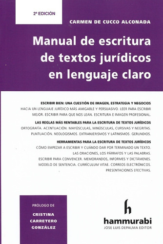 Manual De Escritura De Textos Juridicos En Lenguaje Claro