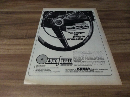 (pe220) Publicidad Auto Stereo 3000 Kenia * 1968