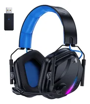 Comprar Auriculares Para Juegos Hw12 Para Ps4, Ps5, Xbox Series X, Pc, Switch, Auriculares Para Computadora Con Micrófono Con Cancelación De Ruido, Con Conector De Audio De 3,5 Mm, Diseño Plegable (Azul)