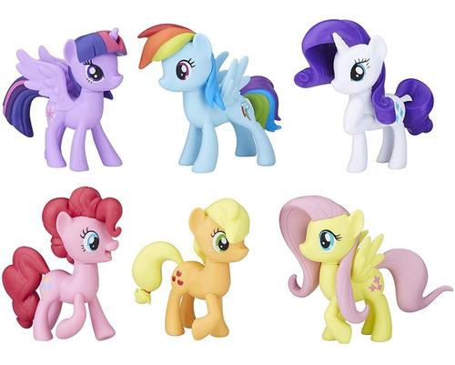 My Little Pony Colección De 6 Personajes Nuevo Y Original !!