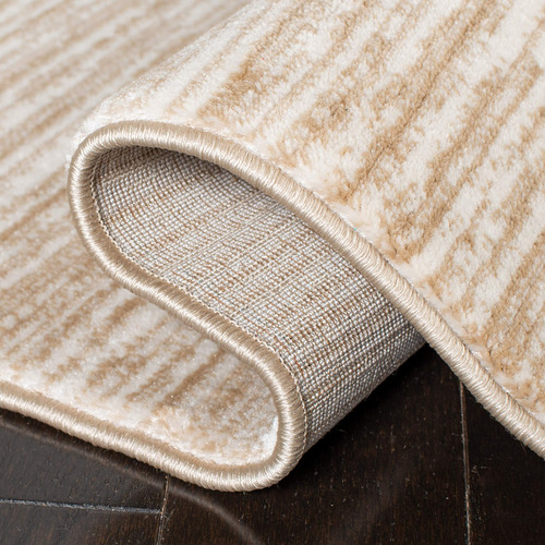Tapete Moderno 2 Metros Color Crema Ombré Para Sala Y Casa