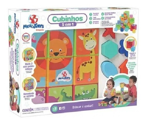 Puzzle Cubo 5 En 1 Mercotoys - Espacio Regalos