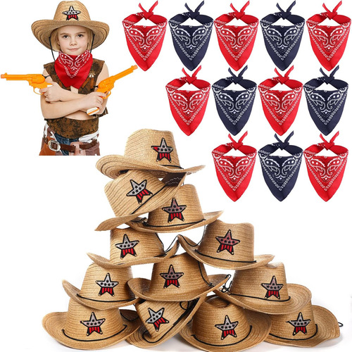Set De Sombreros De Vaquero Tarpop, Pack De 12 Sombreros ...