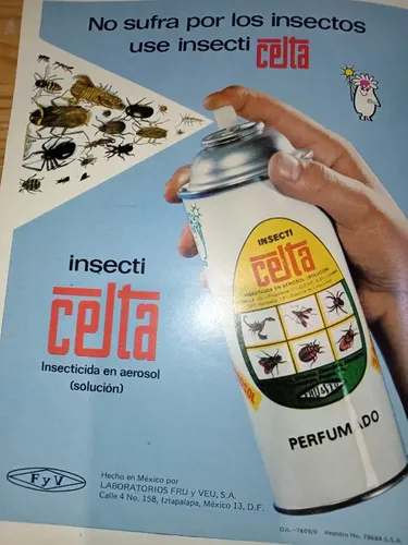 Anuncio Insecticida Celta , Mide 28 X21 , Años 70s , Es Un | MercadoLibre