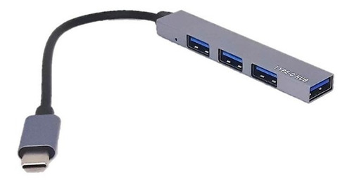 Imagen 3 de 3 de Hub Usb Tipo C Android Otg Tipo C 4 Puertos Usb 3.0