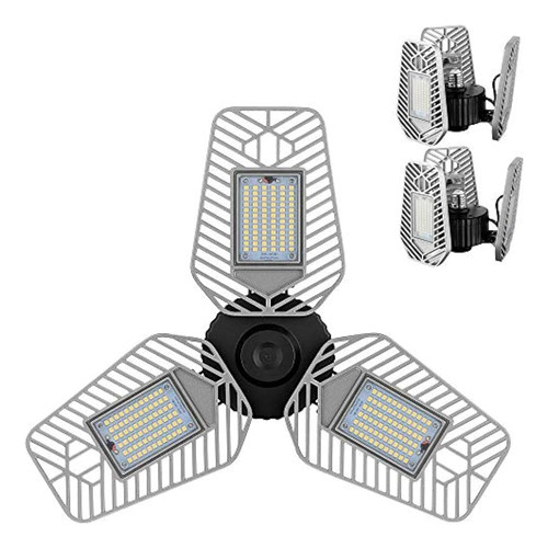 Lzhome - Paquete De 2 Luces Led Para Garaje, Luces De Techo 