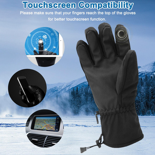 Guantes Impermeables Con Pantalla Táctil Calefactados Para H