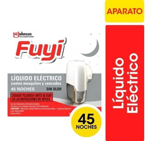 Fuyi Líquido Eléctrico Aparato + Repuesto Mosquitos Sin Olor