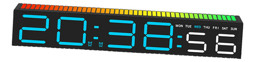 Relógio Digital Exibição Grande 9 Cor Blue Digital