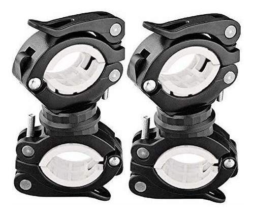 Cosoos 2 Pack Flashlight Mount Holder, Universal Bicycle Led