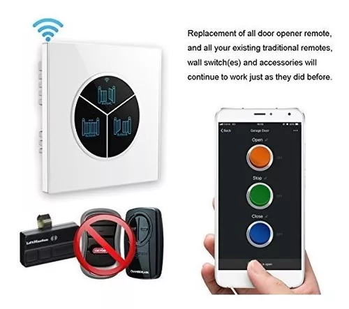 Abrepuertas Inalámbrico Para Garaje Interruptor Wifi Remoto