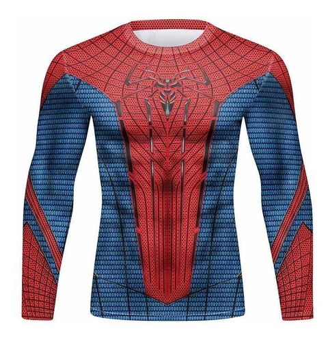 Camisetas Compresion Lycra Marvel Flash, Superman, Spiderman
