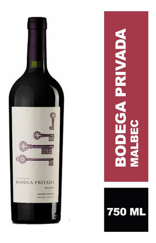 Vino Bodega Privada Malbec X 750 Ml