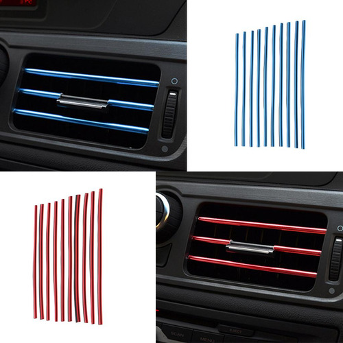 20x Azul + Rojo Micro Moldeado 20cm Interior Coche Vent