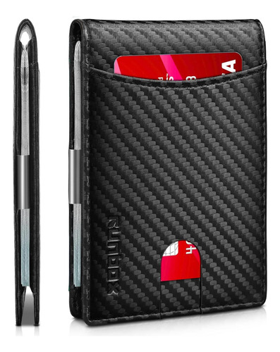 Runbox Cartera De Bloqueo Rfid Para Hombre Delgada Con 11 Ra