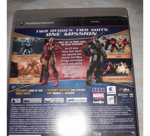 Jogo Ps3 Iron Man 2 (Usado)
