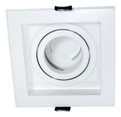 Embutido Mr16 Spot Recuado Branco Ns7001 Lampada Led 4,8w