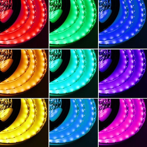 Rollo X 5 Metros Tira Led Exterior Rgb 5050 60l/m Siliconado