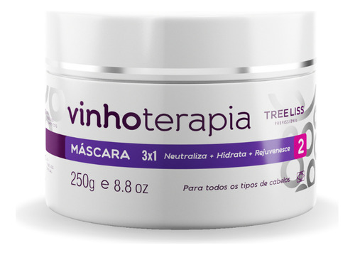 Máscara De Tratamento Vinhoterapia 250g - Tree Liss