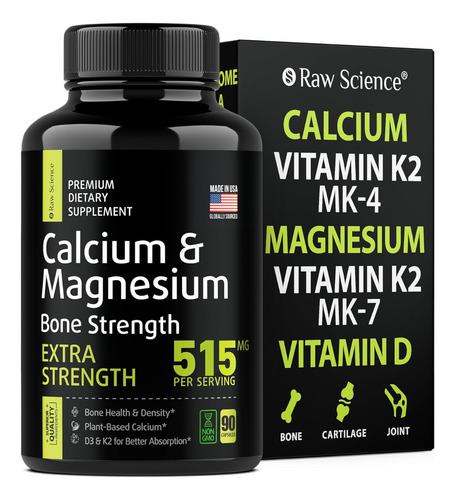 Calcio Y Magnesio Fuerza Ósea, Calcio Con Vitamina D Y K2