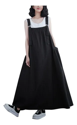 Vestido Para Estudiantes Vestido Joven Liso De Verano Y Muj
