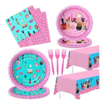 Comprar Hipvvild Vajilla De Decoracion De Fiesta De Spa Para Ninas,