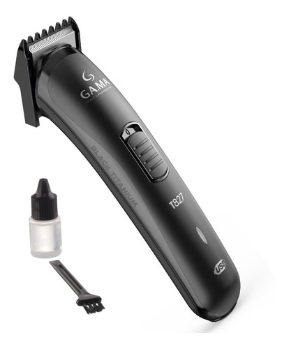 Imagen 5 de 12 de Cortadora Gama De Pelo Barba Trimmer Inalámbrica Accesorios Color Negro