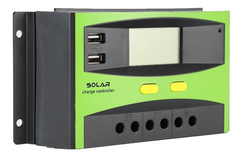 Controlador Carga Pwm 60ah Con Usb - 12/24v - Tiempoaltiempo