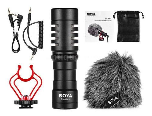 Imagen 5 de 9 de Microfono Boya Condensador Unidireccional Mm1 Exterior Dslr
