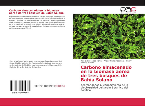 Libro: Carbono Almacenado Biomasa Aérea Tres Bosque