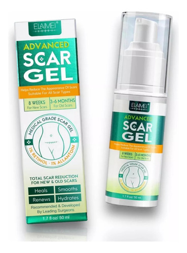 Kit Parche Silicón Rollo Reutilizable Y Gel Para Cicatrices