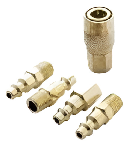 Kit Acople Rápido Compresor De Aire 1/4 Npt 5 Piezas Max