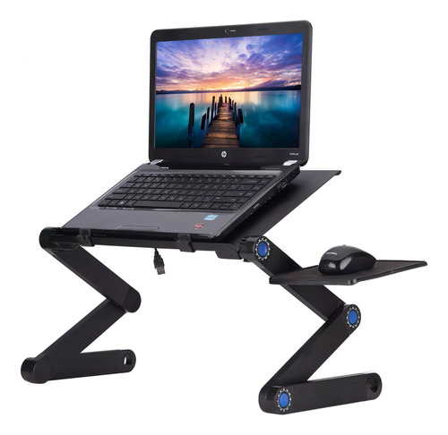 Mesa Portátil Multiuso Ventilador Soporte Laptop Notebook /e