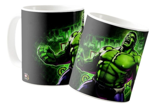Mug  Hulk Bruce Banner Taza Ceramica 11 Onz