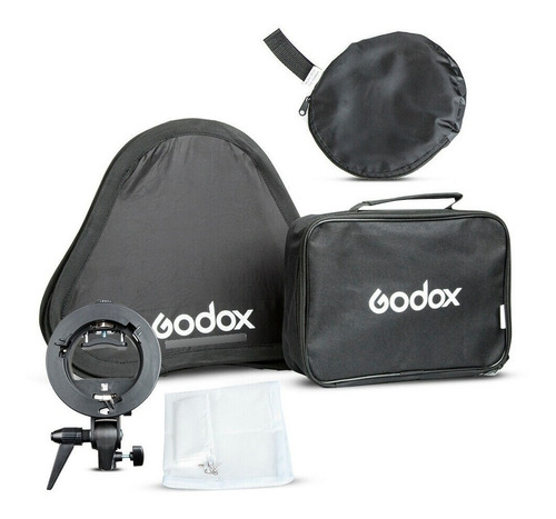 Softbox Godox 40x40cm Para Flash Speedlite Montura Bowens
