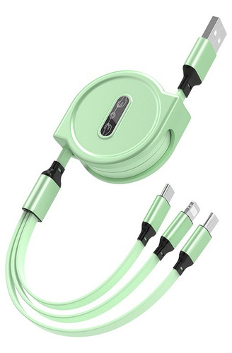 Cable Usb 3 En 1 - Micro Usb-c - Lightning iPhone