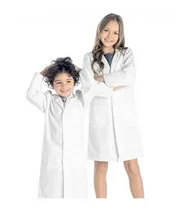 Comprar Tela Gruesa - Bata 100% Tela Drill - Mandil Laboratorio Niño