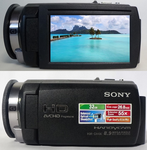 Filmadora Sony Hdr-cx430v Full Hd Hdmi Limpa